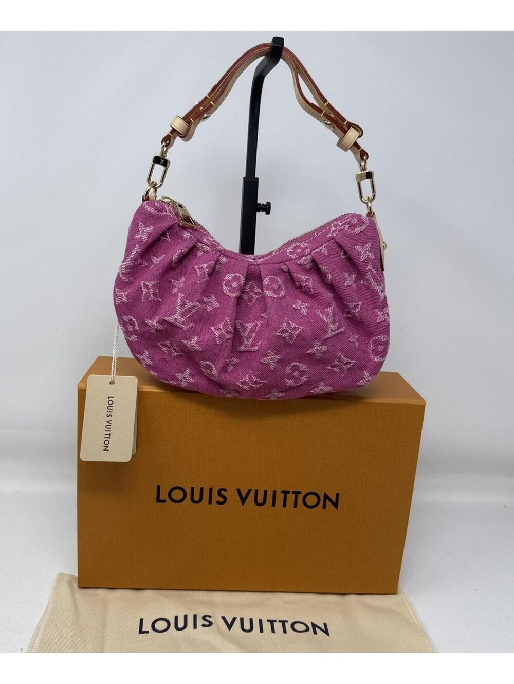 Louis Vuitton Pochette Valley Pink Fuschia Denim NWT